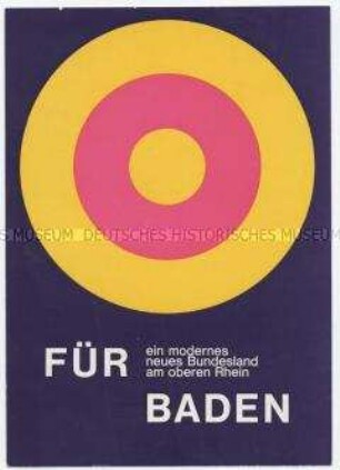 Werbepostkarte des Heimatbundes Badenerland e.V. zu den Landtagswahlen in Baden am 7. Juni 1970