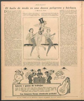 El baile de moda es una danza peligrosa y bárbara