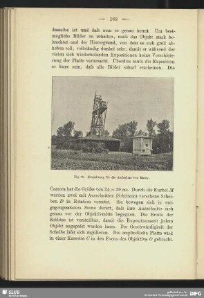Einrichtung für die Aufnahme von Marey