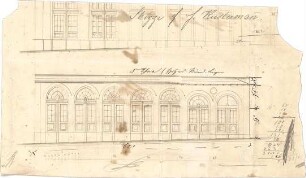 Reiffenstuel, Michael; München; Wohnhaus und Hintergebäude Kustermann - Aufrisse