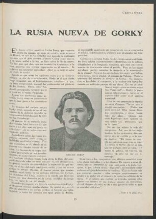La Rusia nueva de Gorky