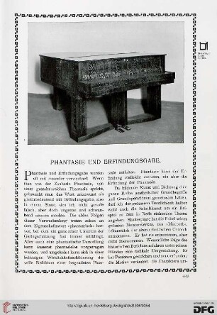 Phantasie und Erfindungsgabe