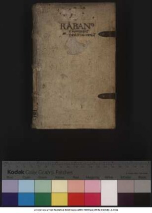 RABANI || MAVRI MOGVNTI-||nensis Archiepiscopi, uiri arcanarum li||terarum peritissimi Commentaria, an=||tehac nunquam typis excusa,|| [Sp.I] In || [Sp.II.] Numeros libri IIII.|| Deuteronomium lib.IIII.||