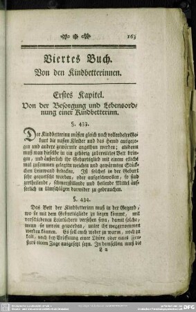 Viertes Buch. Von den Kindbetterinnen