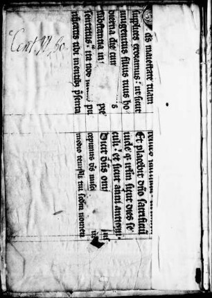 Pergamentmakulatur (liturgische Hs., lat., 15. Jh.)