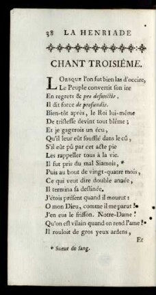 Chant Troisiéme