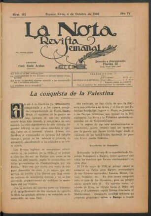 La conquista de la Palestina
