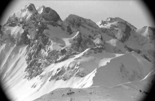 Oberstdorf: Nebelhorn; Alpenpanorama von West nach Süd, vom Nebelhorn
