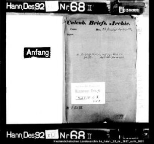 Die preußische Besetzung der kurfürstlich hannoverschen Lande, auch die Räumung des Kurfürstentums durch die preußischen Truppen Enthält: Handschreiben Georgs III. und Adolph Friedrichs; Briefwechsel von Lenthes mit verschiedenen Diplomaten