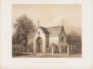 Gruftkapelle auf dem Dreifaltigkeitsfriedhof, Berlin: Perspektivische Ansicht (aus: Architektonisches Skizzenbuch, H. 93/5, 1868)
