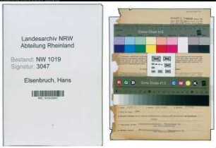 Entnazifizierung Hans Elsenbruch , geb. 23.01.1895 (Handelsvertreter)