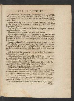 Serius Exhibiti.