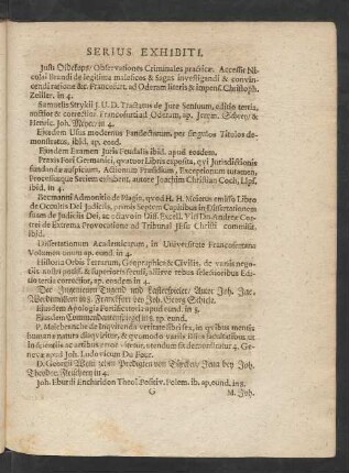Serius Exhibiti.