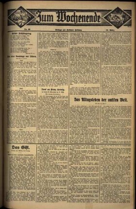 Dritte Ausgabe vom Sonntag, den 23. März 1930.
