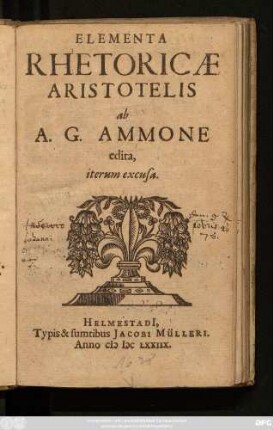 Elementa Rhetoricae Aristotelis