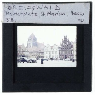 Greifswald, St. Marien,Greifswald, Markt 11,Greifswald, Markt 10
