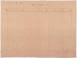 Fischer, Theodor; Gauting / Starnberg (Bayern); Ev. Christuskirche - Querschnitt