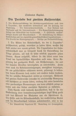 Siebentes Kapitel. Die Periode des zweiten Kaiserreichs.