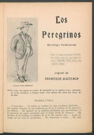 Los peregrinos : Monólogo sentimental