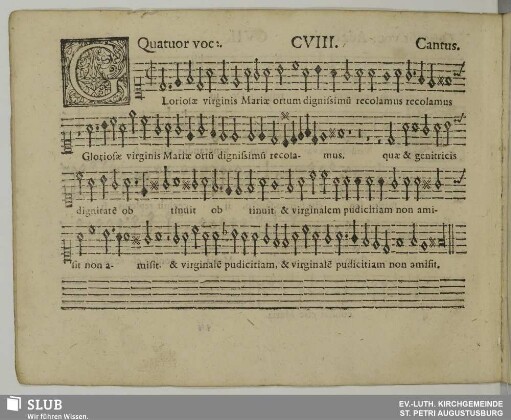 CVIII. Gloriosae virginis
