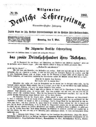 Die Allgemeine Deutsche Lehrerzeitung