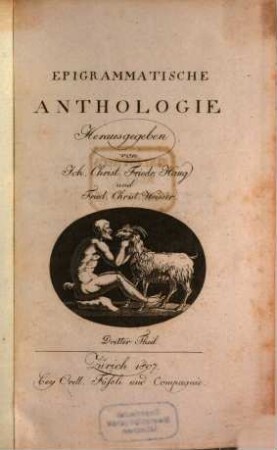 Epigrammatische Anthologie, 3