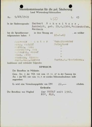 Schweitzer, Herbert