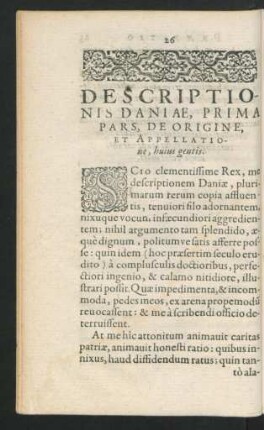 Descriptionis Daniae, Prima Pars ...