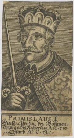 Bildnis Primislaus I., Vierter Herzog der Böhmen