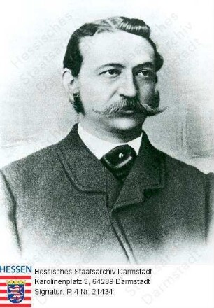 Buderus, Georg, III. (1838-1895) / Porträt, linksblickend, Brustbild