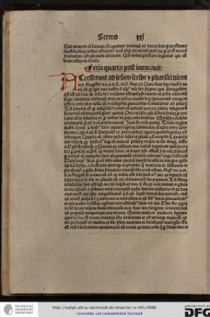 Accesserunt ad Iesum... Mathei xii. Quia sicut sepe dicitur et verum est quod tempus vite nostre est tempus misericordie sed precipue tempus quadragesime...