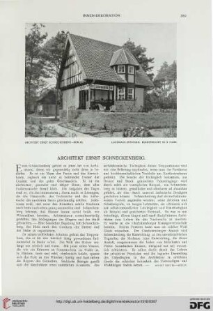Architekt Ernst Schneckenberg