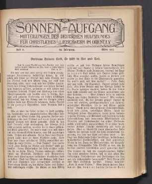Heft 6. 19. Jahrgang. März 1917