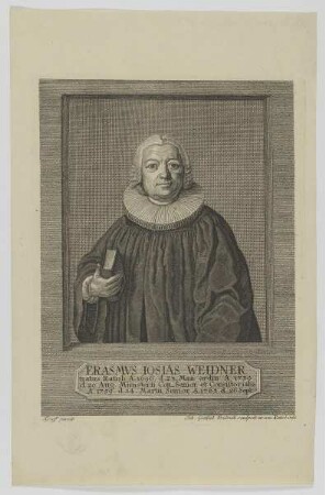 Bildnis des Erasmvs Iosias Weidner