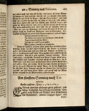 167-188, Am fünften Sonntag nach Trinitatis