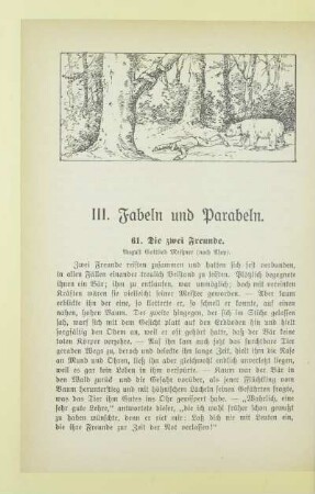 III. Fabeln und Parabeln