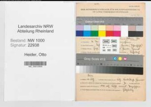 Entnazifizierung Otto Heider, geb. 26.05.1896 (Ingenieur)