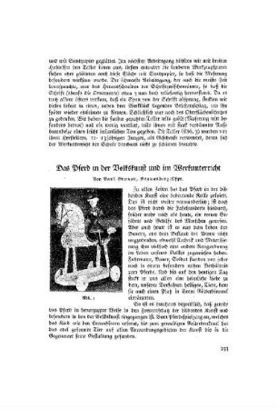 Das Pferd in der Volkskunst und im Werkunterricht