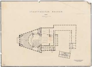 Schauspielhaus, Bochum: Grundriss Parkett 1:200