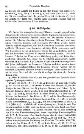 § 46. K-Polyeder.
