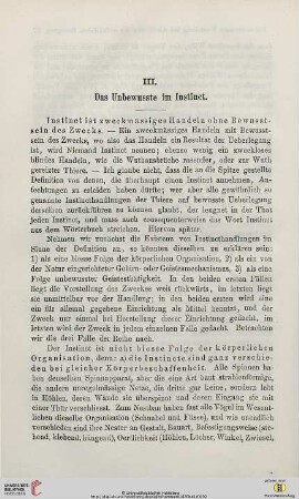 III. Das Unbewusste im Instinct
