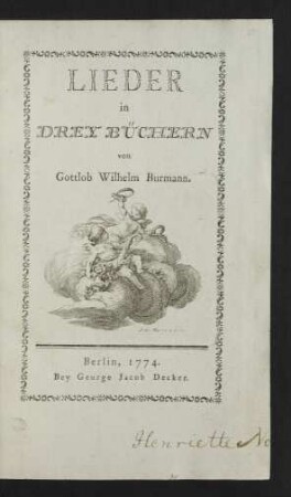 Lieder in Drey Büchern