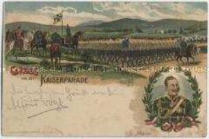 Postkarte zur Kaiserparade