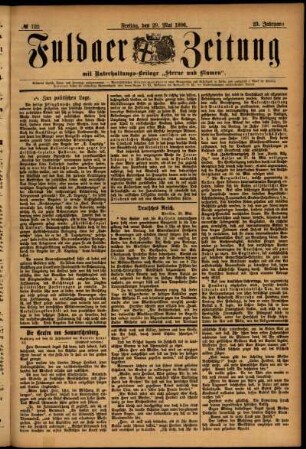 Ausgabe vom Freitag, den 29. Mai 1896.