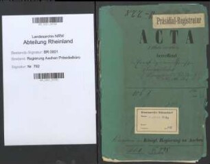 Die Errichtung einer Rheinischen Blinden-Anstalt. Bd. 1