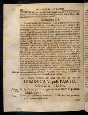 288-297, Concio I - II