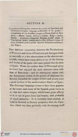 On the Age and Poetry of the Minnesingers, Troubadours, &c., Section II.