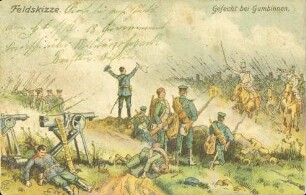 Feldskizze. Gefecht bei Gumbinnen.
