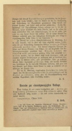 Vorrede zur einundzwanzigsten Auflage