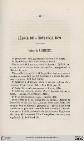 Séance du 4 novembre 1859